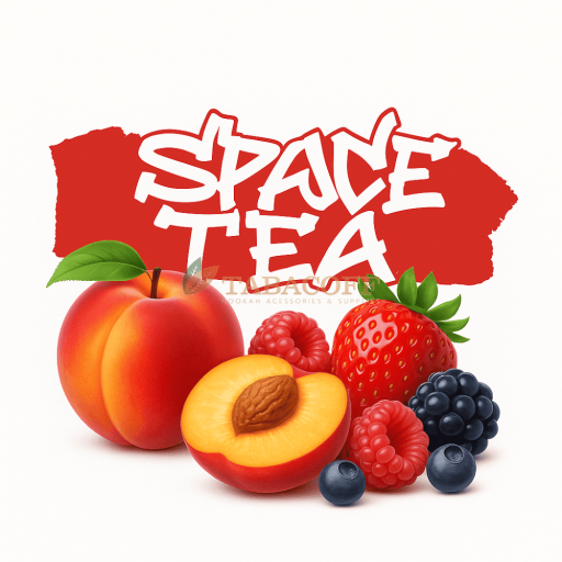 Безтабачная смесь Space Tea Peach Berry sky (Персик, ягоды) 250 гр